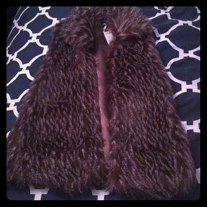 Faux fur vest
